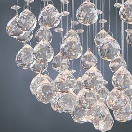 Kattokruunu Luxury Modern Crystal 4 valot