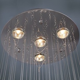 Kattokruunu Luxury Modern Crystal 4 valot