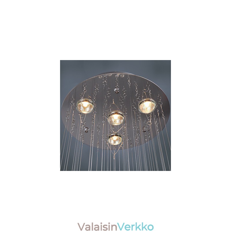 Kattokruunu Luxury Modern Crystal 4 valot