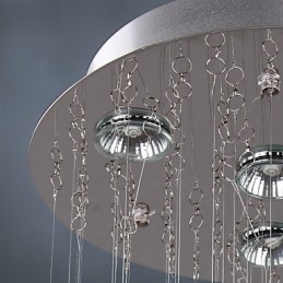 Kattokruunu Luxury Modern Crystal 4 valot