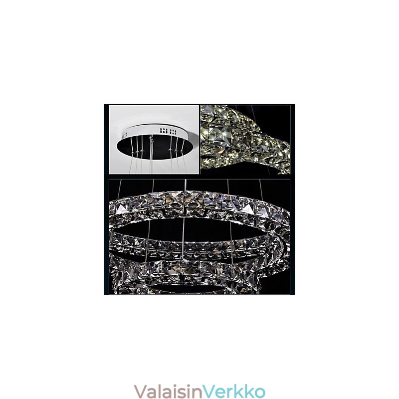 Kristalliriippuvalaisin Moderni yksittäinen D40CM kolmepuolinen K9 kristalli sisäkattovalaisimet