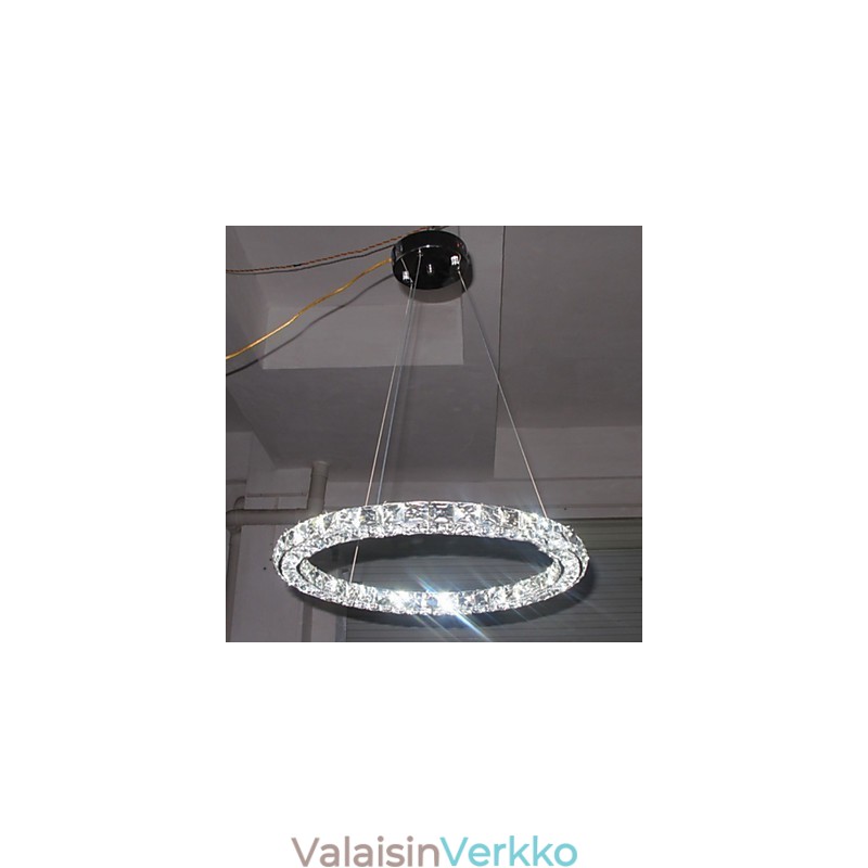 Kristalliriippuvalaisin Moderni yksittäinen D40CM kolmepuolinen K9 kristalli sisäkattovalaisimet