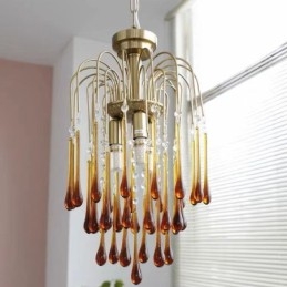 Water Drop Glass Chandelier valaisin