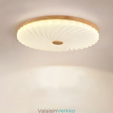 Nordic Round Yksinkertainen moderni massiivipuinen uppoasennettava kattovalaisin Nordic Round Yksinkertainen moderni massiivipuinen uppoasennettava kattovalaisin