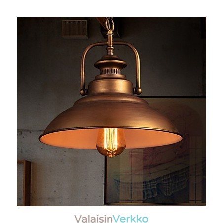 Retro-riippuvalaisin metallisella sateenvarjovarjolla vanhan tehtaan tyyliin Retro-riippuvalaisin metallisella sateenvarjovarjolla vanhan tehtaan tyyliin