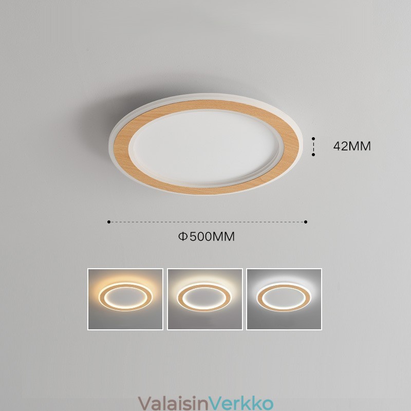 Pyöreäpuinen moderni uppoasennettava kattovalaisin sisävalaisin