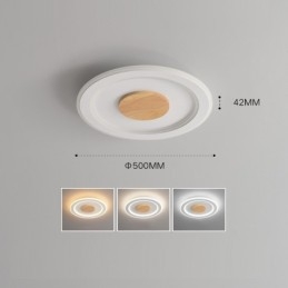 Pyöreäpuinen moderni uppoasennettava kattovalaisin sisävalaisin