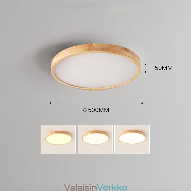Pyöreäpuinen moderni uppoasennettava kattovalaisin sisävalaisin