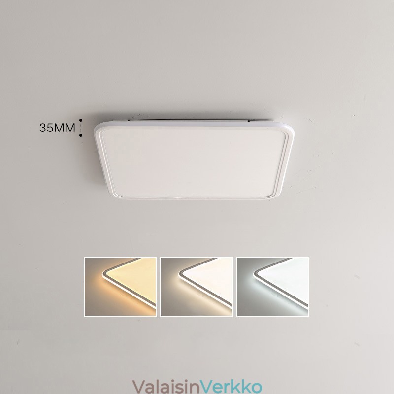 Moderni himmennettävä neliön uppoasennus kattovalaisin sisätiloihin