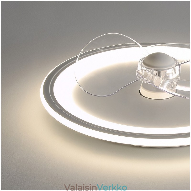 Nordic Round Ultraohut Hiljainen Näkymätön Himmennettävä Uppoasennettu tuuletinvalo Täysspektri silmäsuoja