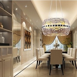 Rattan Art -valaisin Riippuvalaisin Käsin kudottu