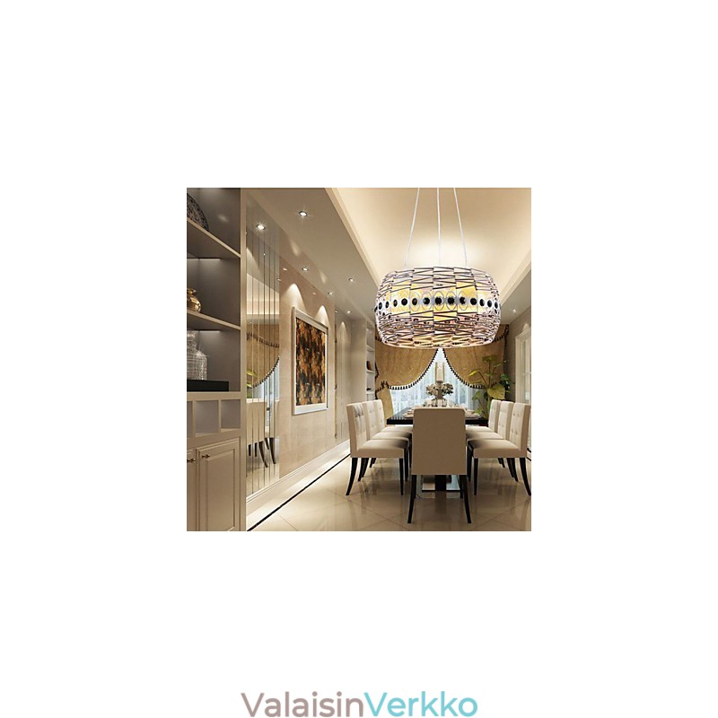 Rattan Art -valaisin Riippuvalaisin Käsin kudottu