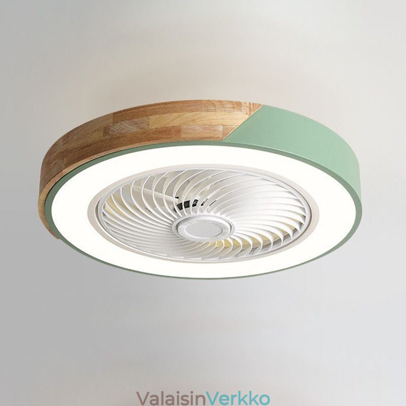Älykäs kattotuuletin valoilla Kaukosäätimellä varustettu sisustustuuletinlamppu