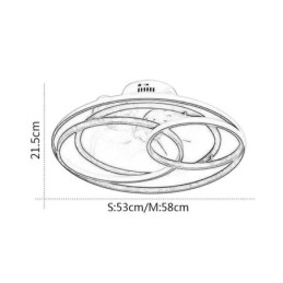 Modernit kattovalot ympyrärenkaat Designer kattotuuletin