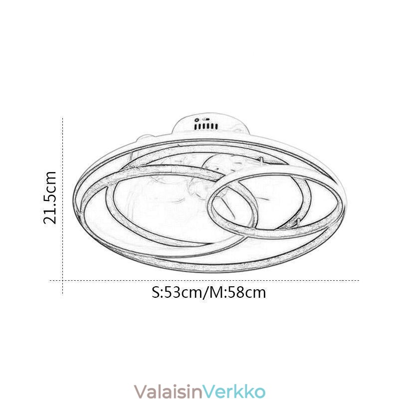 Modernit kattovalot ympyrärenkaat Designer kattotuuletin