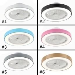 Modernit kattotuulettimen valot kaukosäätimellä akryyli pyöreä kattolamppu