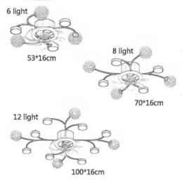 Creative Fan Ceiling Light kattokruunu