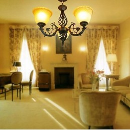 Vintage takorautainen kattokruunu