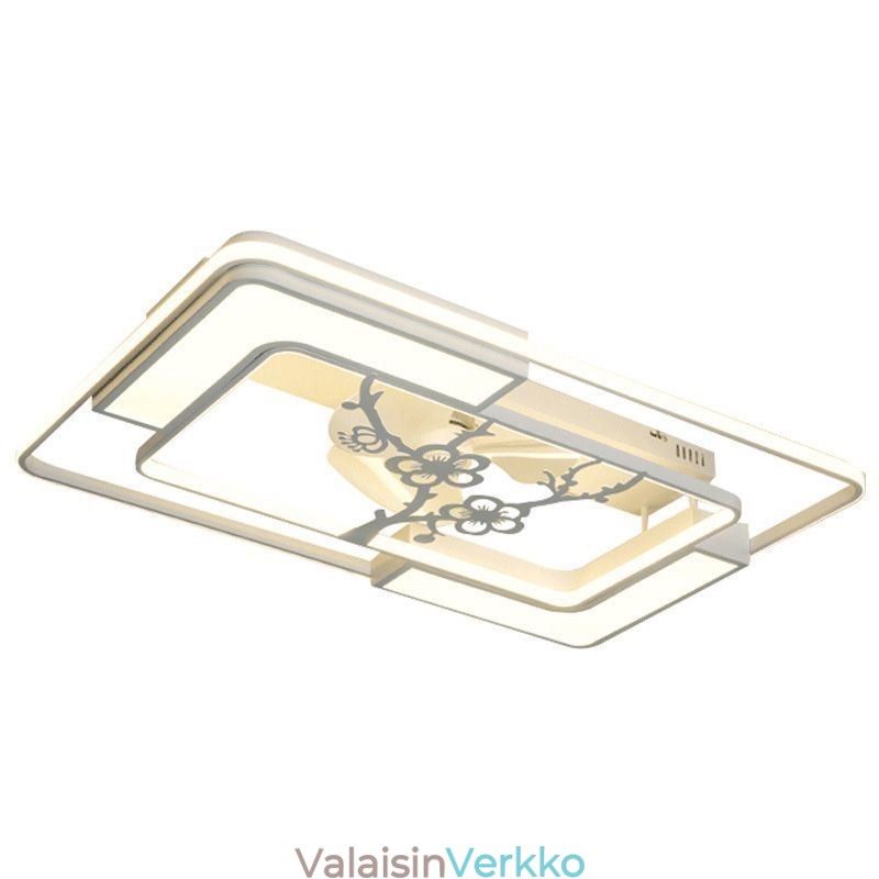 Modernit suorakaiteen muotoiset kattotuuletinvalaisimet