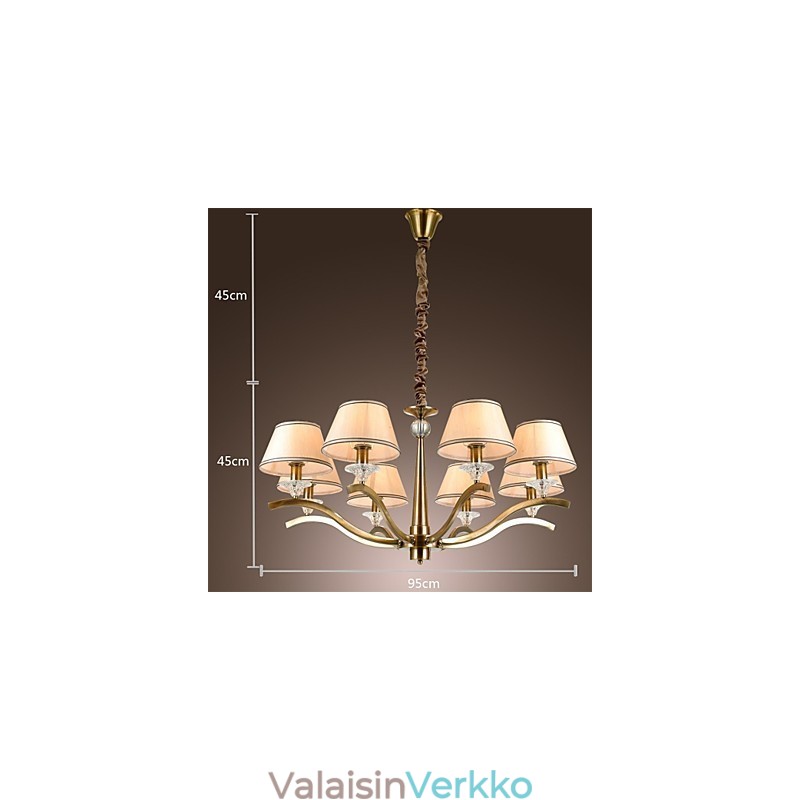 Moderni nykyaikainen perinteinen klassinen maalaismainen Lodge Vintage Country Island messinki-metallikattokruunu