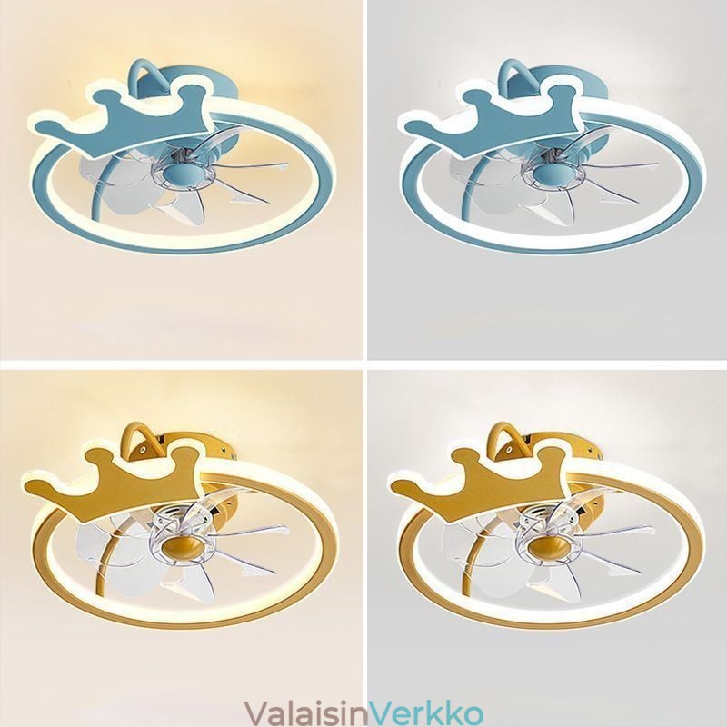 Sarjakuva kattotuulettimen valo Creative kattovalaisin lapsille