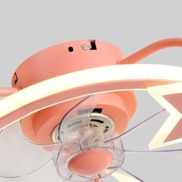 Sarjakuva kattotuulettimen valo Creative kattovalaisin lapsille