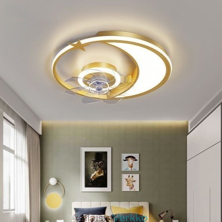 Moon Ceiling Fan Light Creative Kattolamppu Moon Ceiling Fan Light Creative Kattolamppu