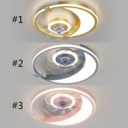 Moon Ceiling Fan Light Creative Kattolamppu