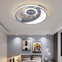 Moon Ceiling Fan Light Creative Kattolamppu