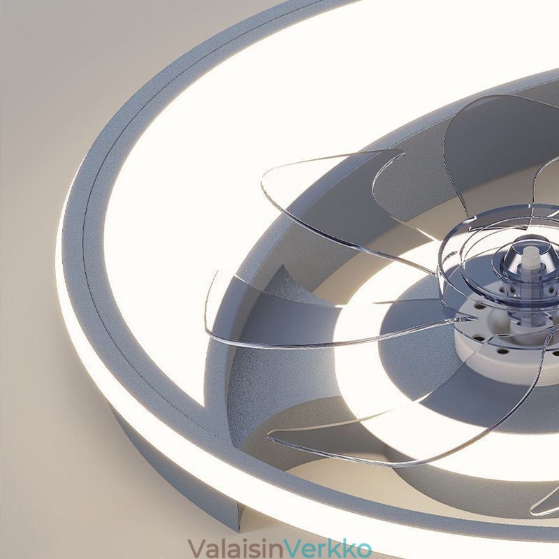 Moon Ceiling Fan Light Creative Kattolamppu