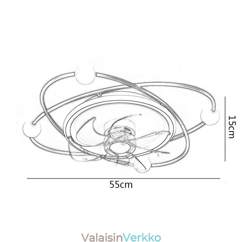 Modernit kattotuulettimet sisävalaistus ruokailutila