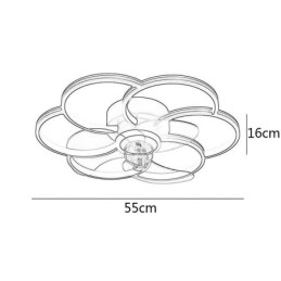 Kattotuulettimet valoilla kattokruunu tuuletin