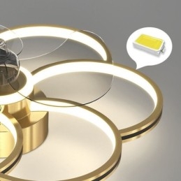 Kattotuulettimet valoilla kattokruunu tuuletin