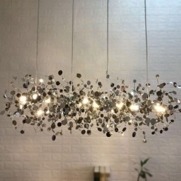 Moderni minimalistinen kattokruunu ruostumaton teräs