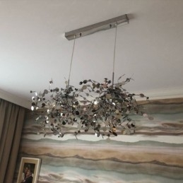 Moderni minimalistinen kattokruunu ruostumaton teräs