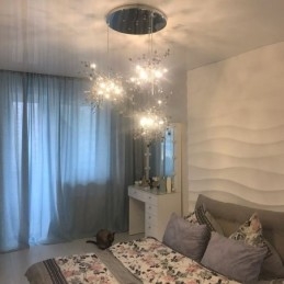 Sequin Kattokruunu ruostumattomasta teräksestä riippuvalaisin ruokailutila