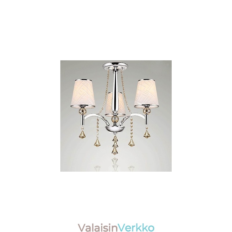 Moderni nykyaikainen kristallikromimetallikattokruunu