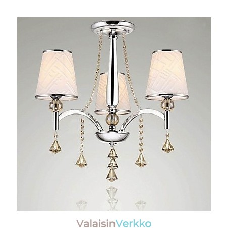 Moderni nykyaikainen kristallikromimetallikattokruunu