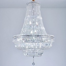 Retro kristallikruunu American Luxury Crystal kattovalaisin 18 valolla