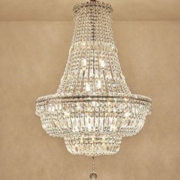 Retro kristallikruunu American Luxury Crystal kattovalaisin 18 valolla