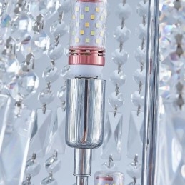 Retro kristallikruunu American Luxury Crystal kattovalaisin 18 valolla