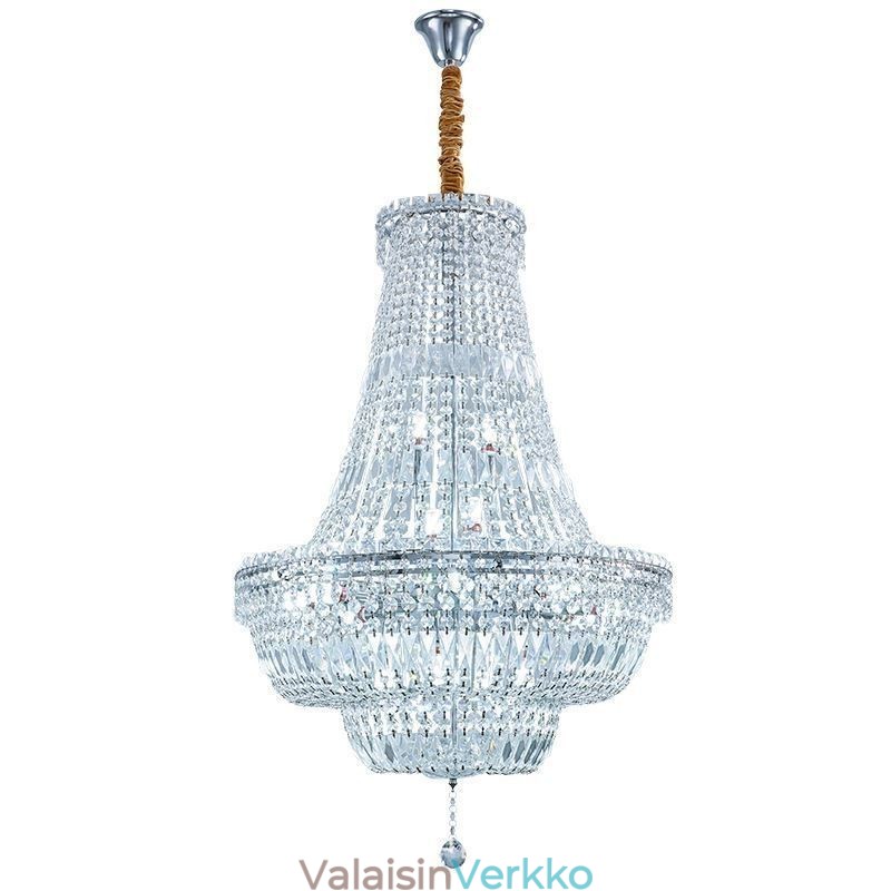 Retro kristallikruunu American Luxury Crystal kattovalaisin 18 valolla