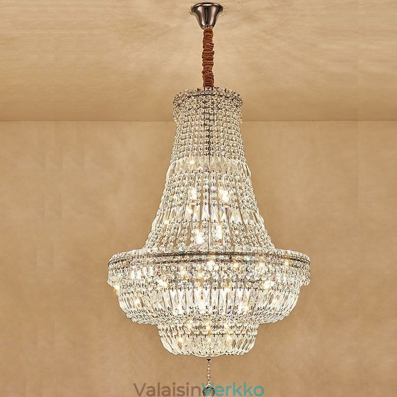 Retro kristallikruunu American Luxury Crystal kattovalaisin 18 valolla