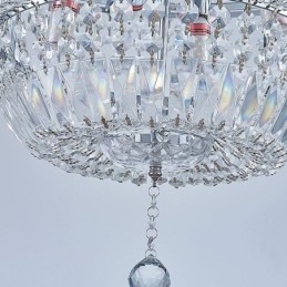 Retro kristallikruunu American Luxury Crystal kattovalaisin 18 valolla