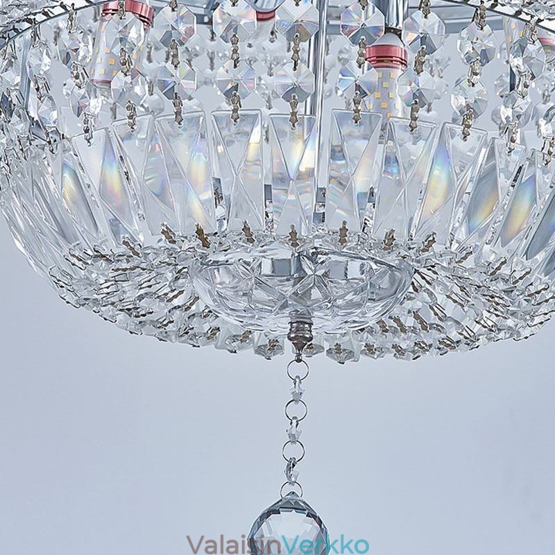 Retro kristallikruunu American Luxury Crystal kattovalaisin 18 valolla