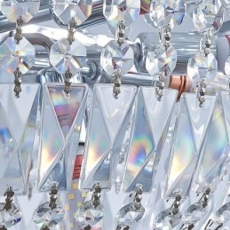 Retro kristallikruunu American Luxury Crystal kattovalaisin 18 valolla