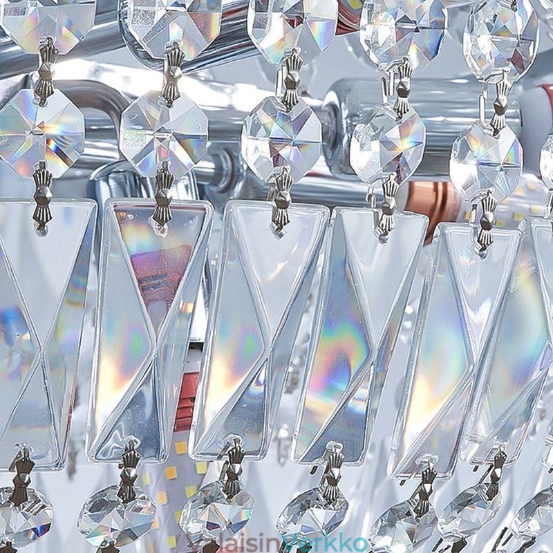 Retro kristallikruunu American Luxury Crystal kattovalaisin 18 valolla