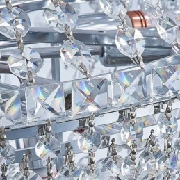 Retro kristallikruunu American Luxury Crystal kattovalaisin 18 valolla