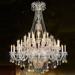 European Crystal Kattokruunu Crystal Decoration Kattovalaisin 65 valolla