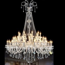 European Crystal Kattokruunu Crystal Decoration Kattovalaisin 65 valolla